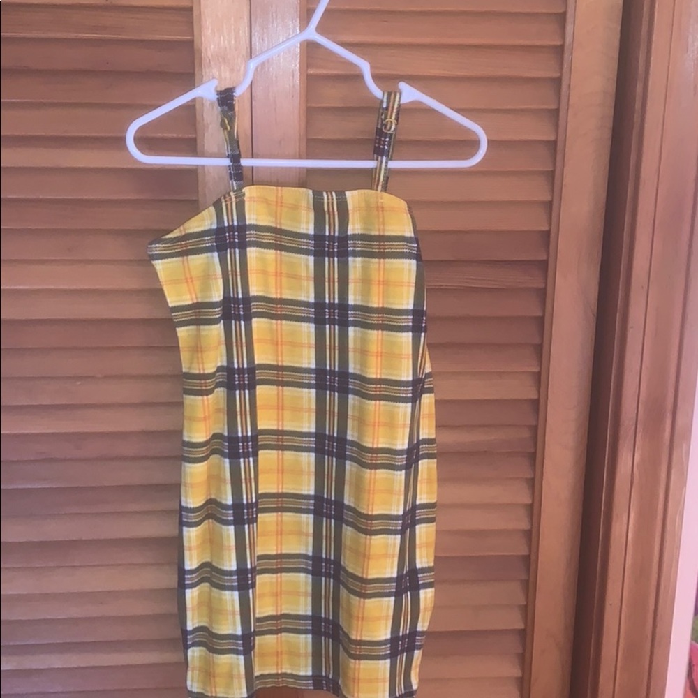 Plaid mini dress